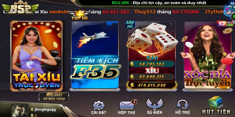 Game tài xỉu b52 có nhiều điểm đặc sắc