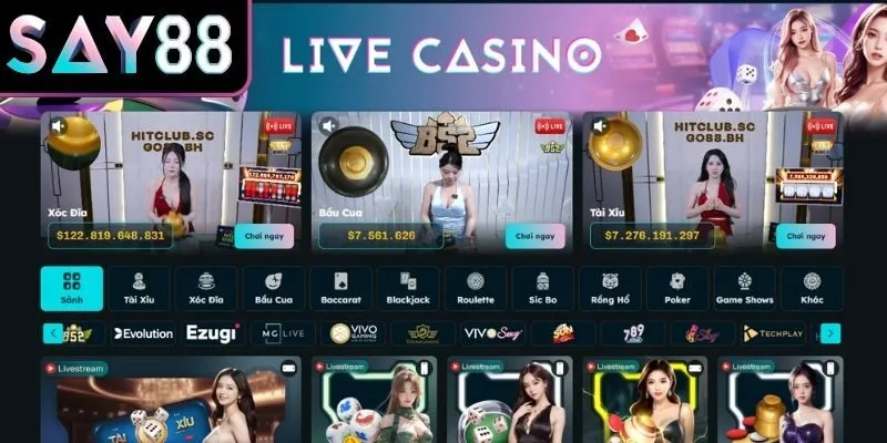 Casino Say88 mang đến trải nghiệm trực tuyến sống động